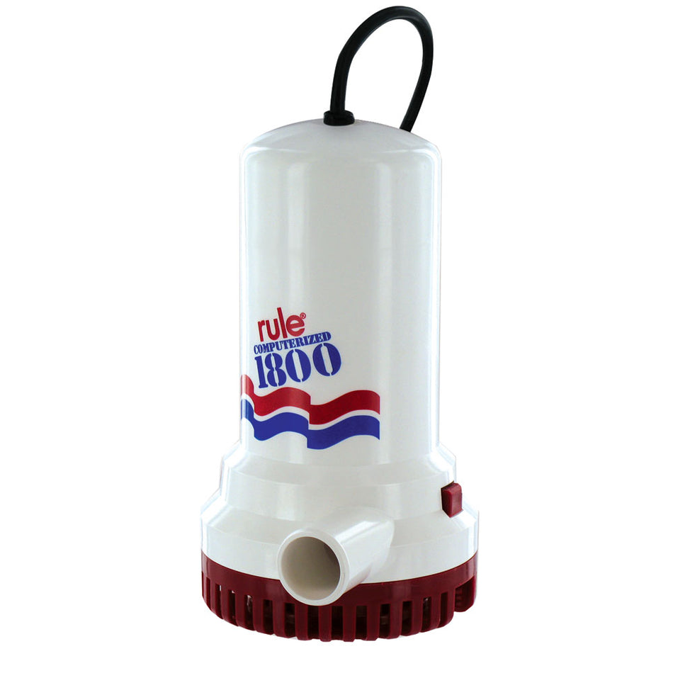 Bomba de sumidero/servicio Rule de 1800 GPH con cable de 110 V CA de 24 pies [A53S-24]
