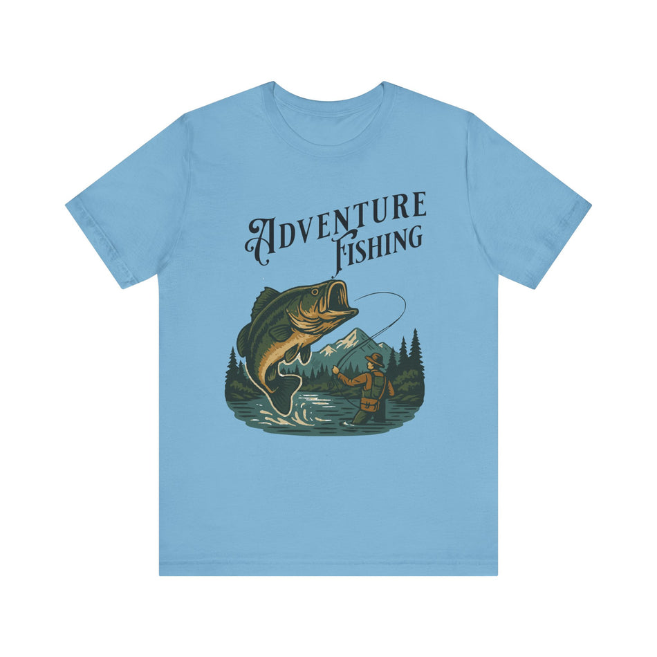 Adventure Fishing Unisex Jersey Tee - Perfect for Outdoor Enthusiasts