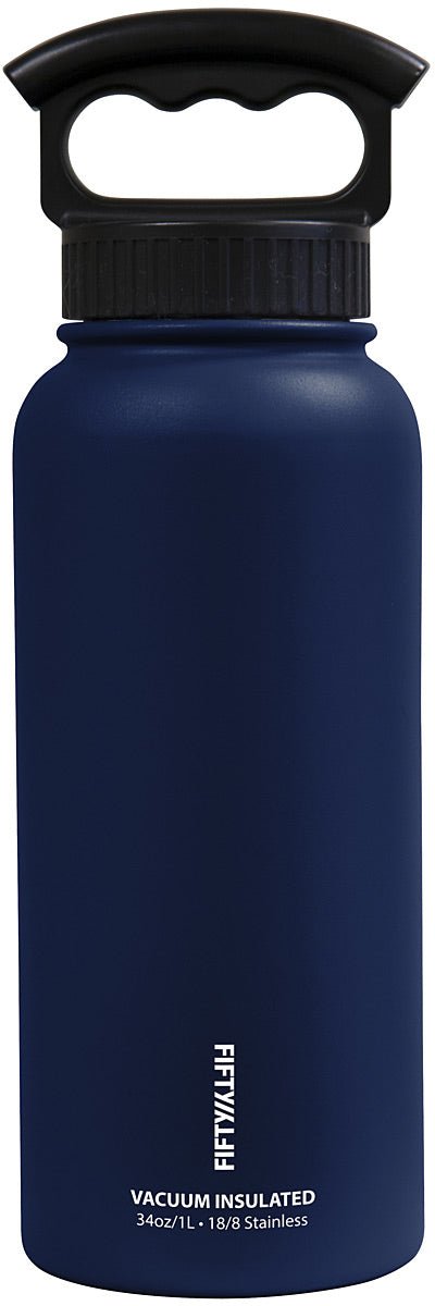 34 Oz Vac Insul W/3 Fing Navy - Get Tight Gear