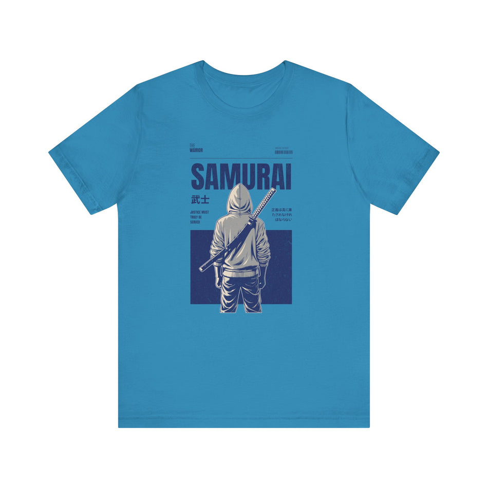 Vintage Samurai Graphic Tee, Anime Shirt, Men's/Women's Casual Wear, Gift for Gamers, Manga Fan Apparel