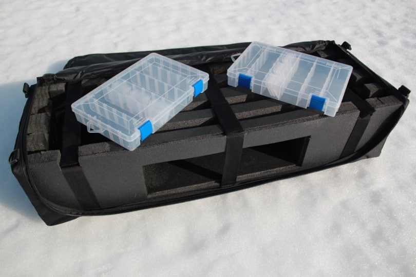 35" Ice Fishing Combo Rod & Reel Tackle Bag - Get Tight Gear