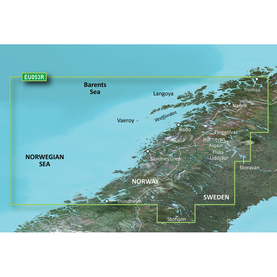 Garmin BlueChart g3 HD - HXEU053R - Trondheim - Tromso - microSD/SD