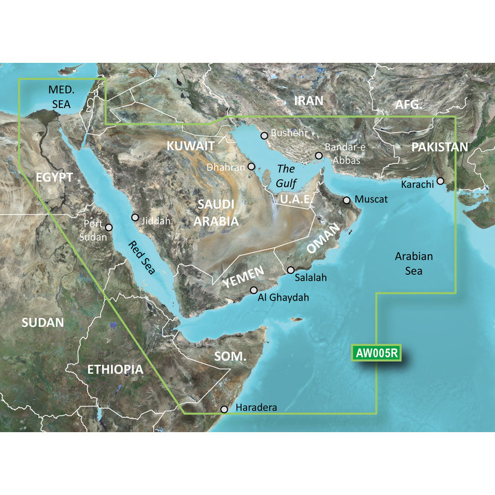 Garmin BlueChart g3 HD - HXAW005R - The Gulf & Red Sea - microSD/SD