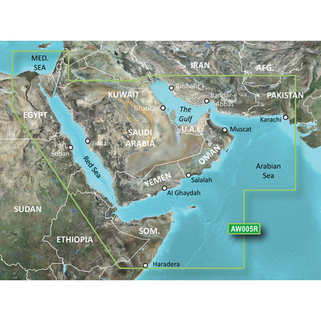 Garmin BlueChart g3 HD - HXAW005R - The Gulf & Red Sea - microSD/SD