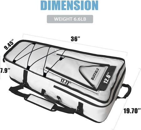 36'' Kayak Fish Cooler Bag With Shoulder Strap - Get Tight Gear