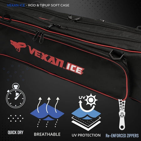 36.5" Ice Fishing Combo Rod Tackle Bag - Get Tight Gear