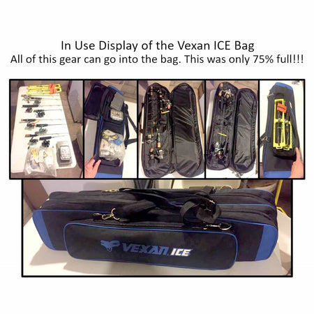 36.5" Ice Fishing Combo Rod Tackle Bag - Get Tight Gear