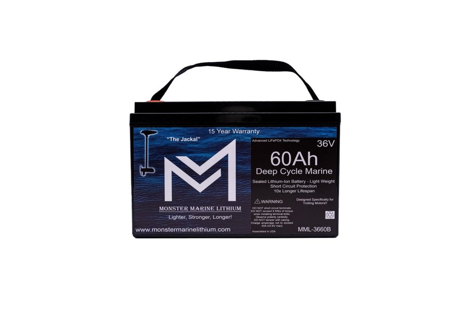 36V 60Ah Trolling Battery Bluetooth MML - 3660B - Get Tight Gear