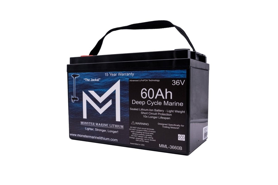 36V 60Ah Trolling Battery Bluetooth MML - 3660B - Get Tight Gear