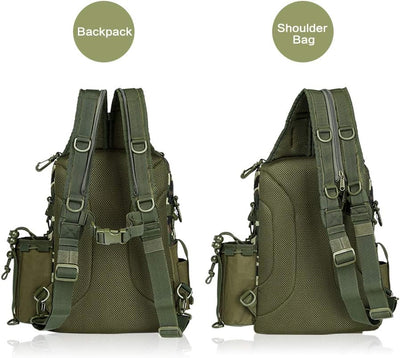 Premium Water-Resistant Fishing Backpack - BLISSWILL Outdoor Tackle Bag for Anglers