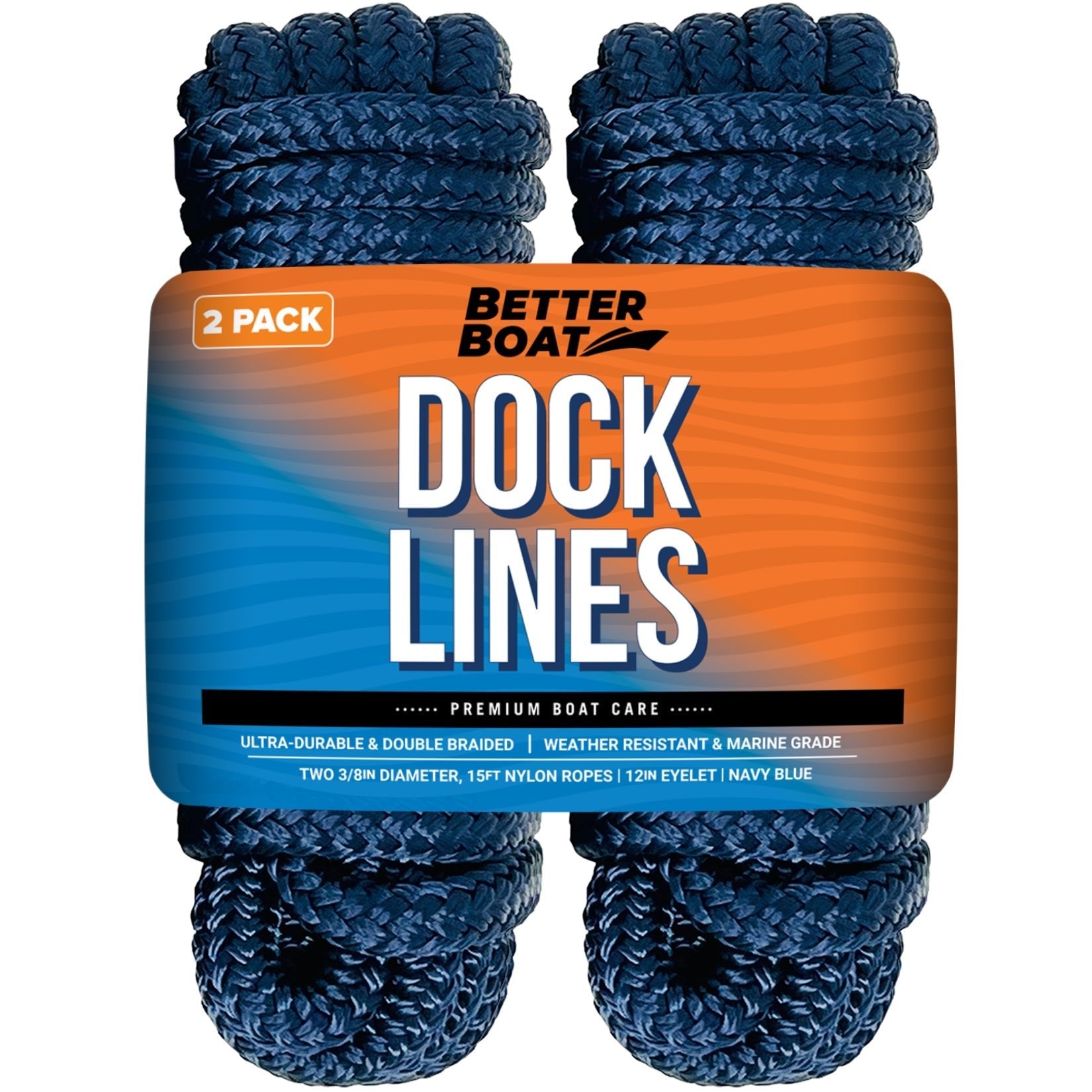 3/8" Dock Lines 15FT - Get Tight Gear