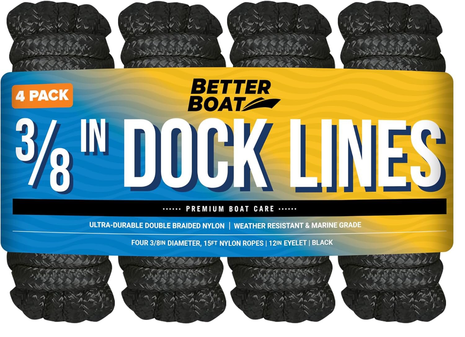3/8" Dock Lines 15FT - Get Tight Gear