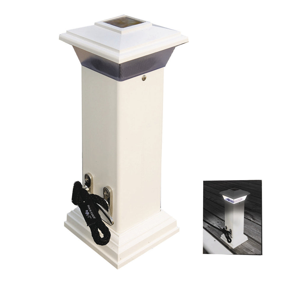Dock Edge Cleatlite Solar Dock Light mit SS-Festmacherklampe 12" [96-250-F]