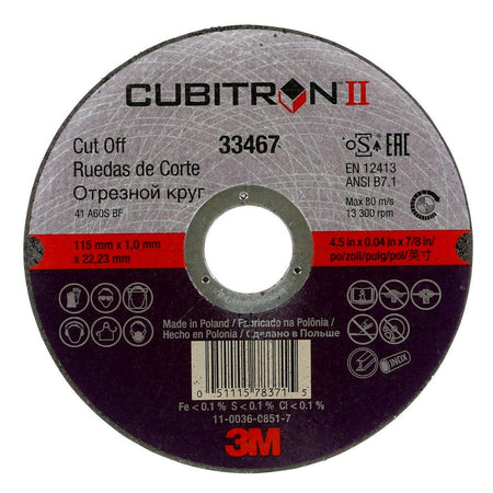 3M CUBITRON II CUT - OFF WHEEL 115 - Get Tight Gear