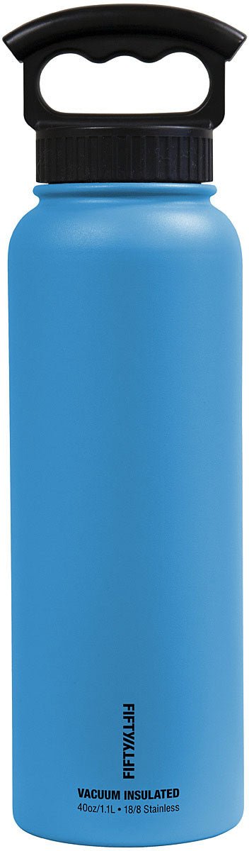 40 Oz Vac Insul W/3 Fing Blue - Get Tight Gear