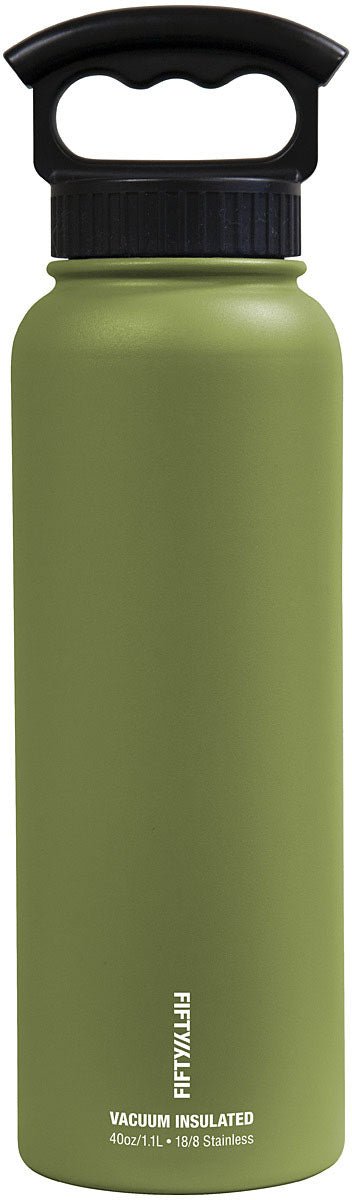 40 Oz Vac Insul W/3 Fing Olive - Get Tight Gear