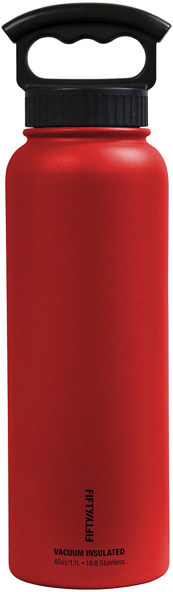 40 Oz Vac Insul W/3 Fing Red - Get Tight Gear
