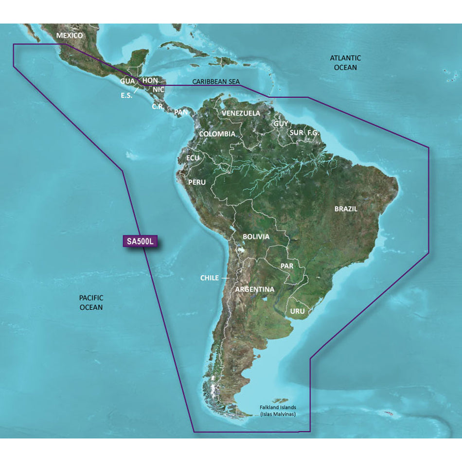 Garmin BlueChart g3 HD - HXSA600X - South America - microSD/SD