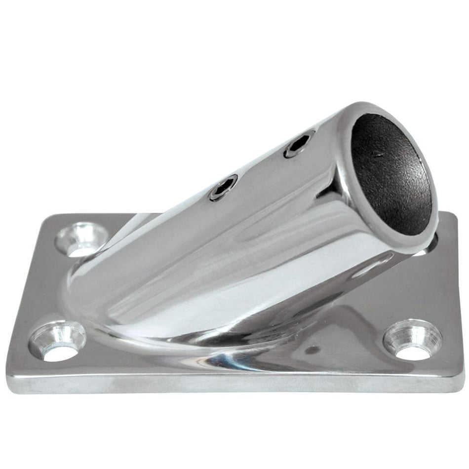 Whitecap " O.D. 30 Rectangle Base SS Rail Fitting