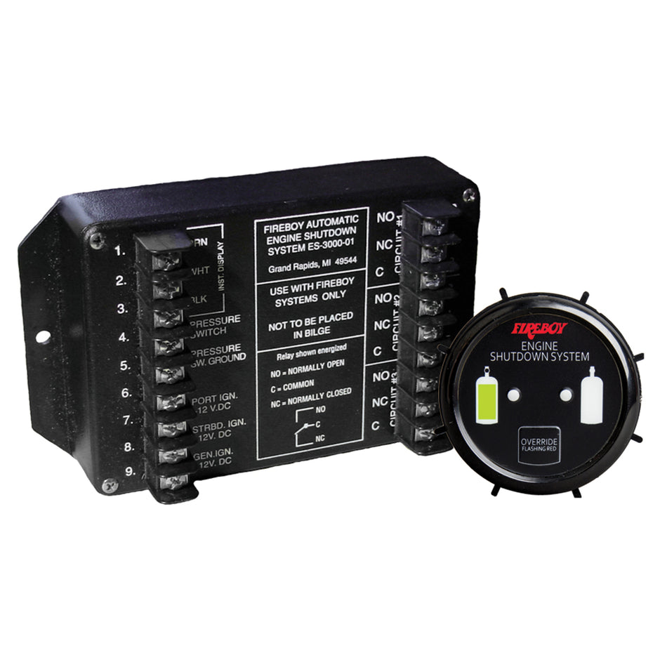 Sistema de apagado de motor Fireboy-Xintex con pantalla redonda [ES-3000-01]