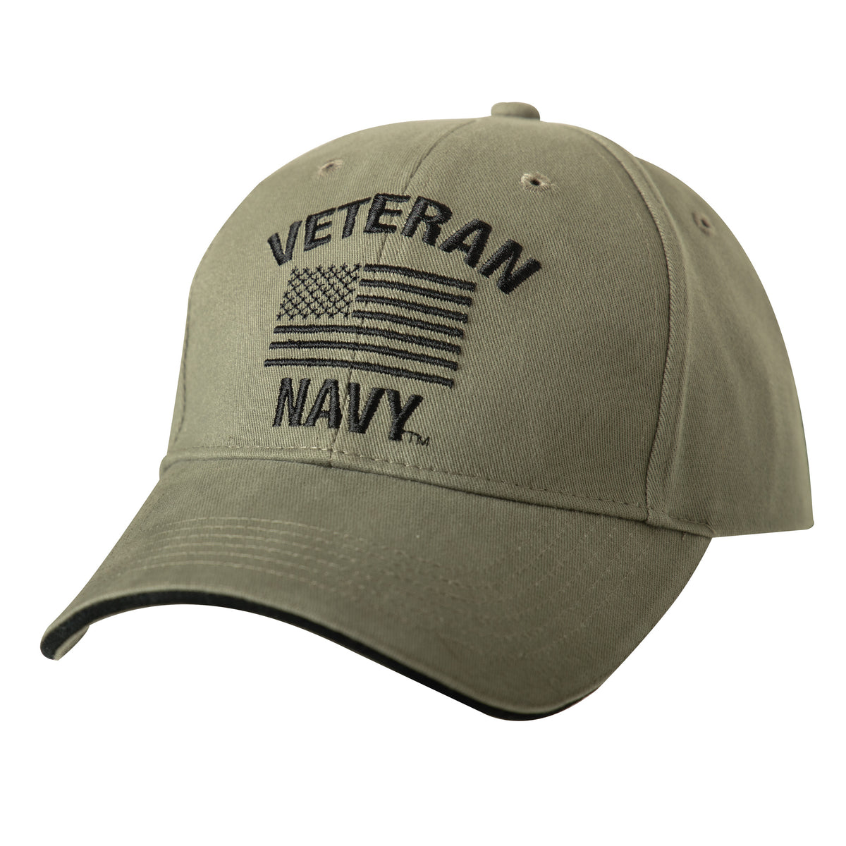 Rothco Vintage Veteran Low Profile Cap  Vintage Olive Drab Size One Size