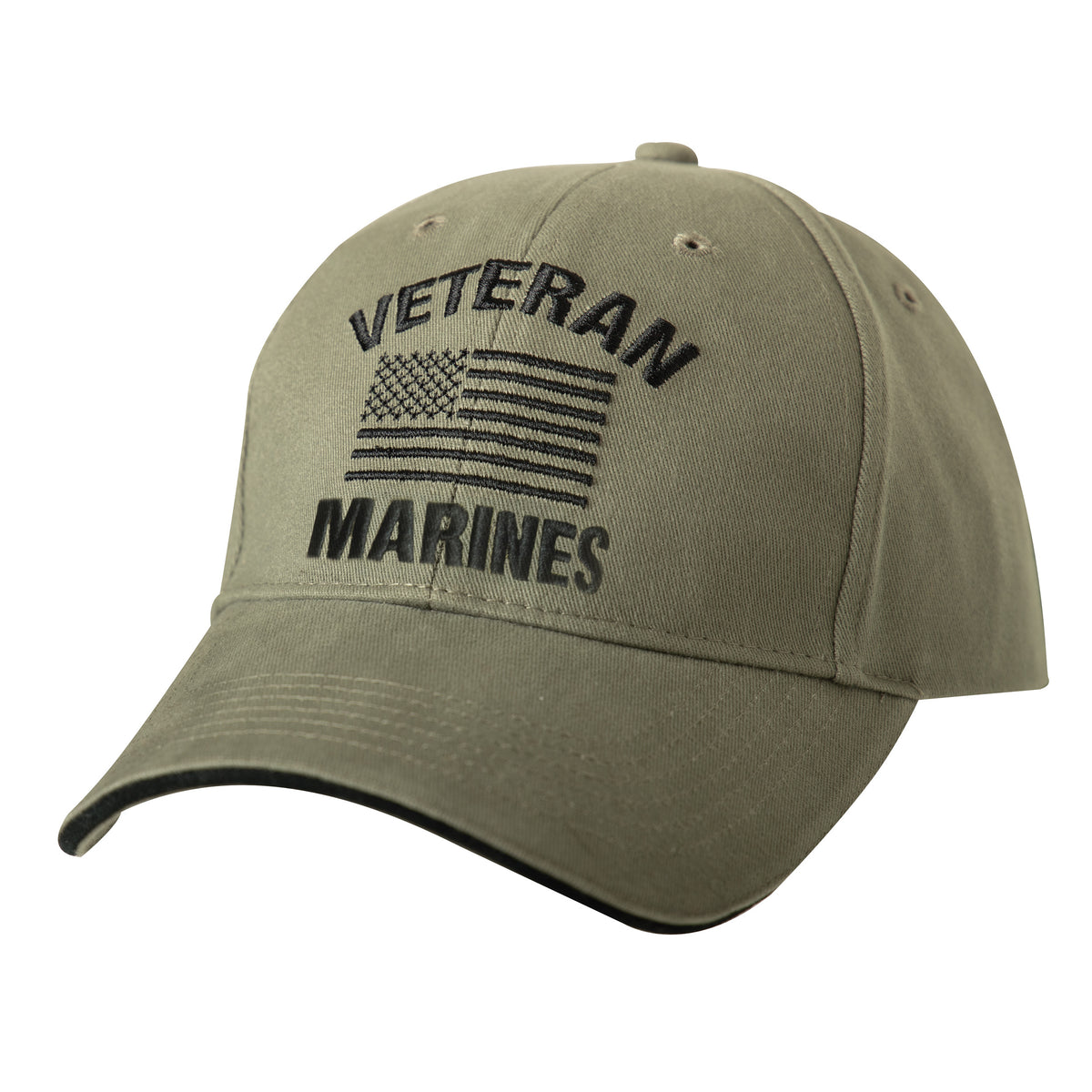 Rothco Vintage Veteran Low Profile Cap  Vintage Olive Drab Size One Size
