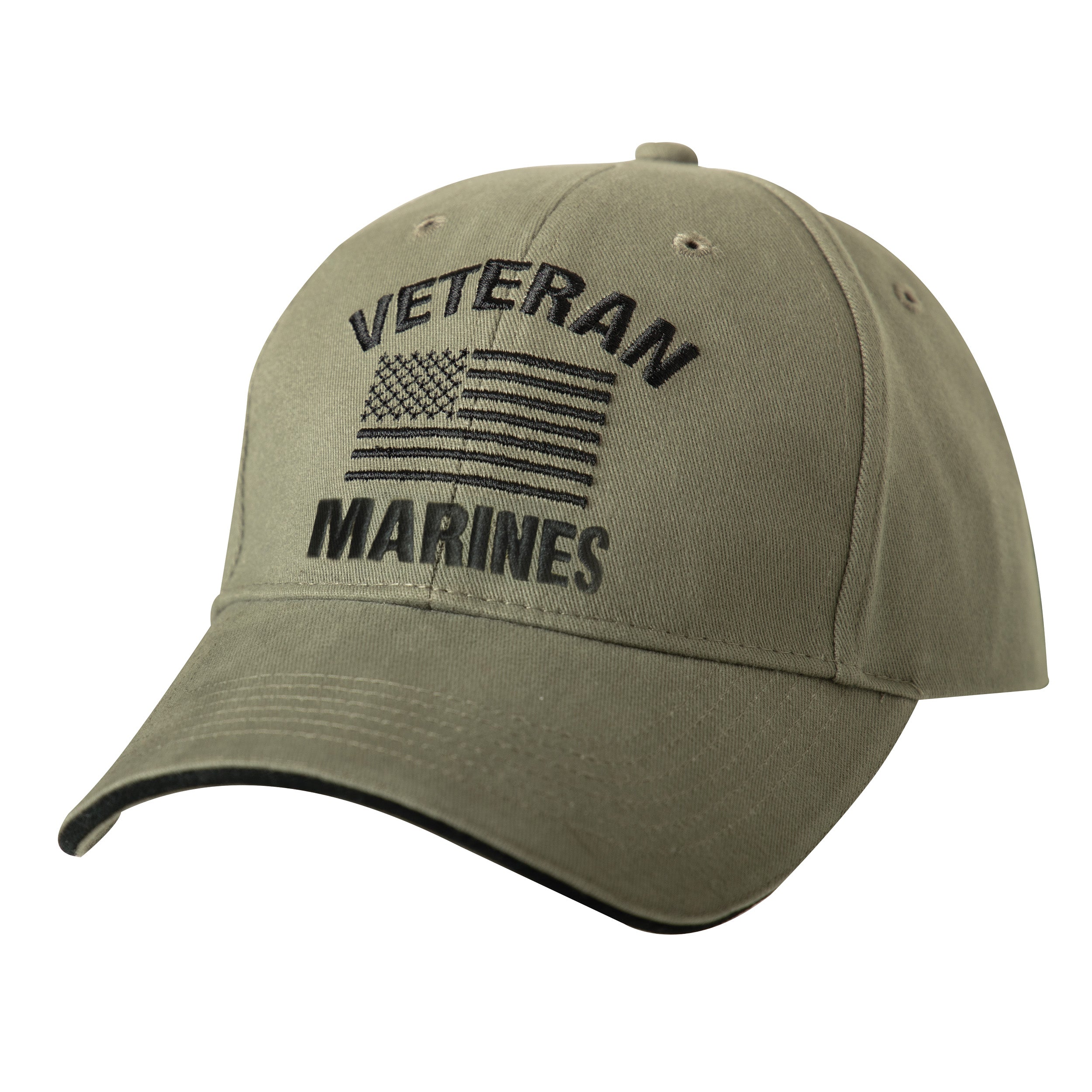 Rothco Vintage Veteran Low Profile Cap  Vintage Olive Drab Size One Size