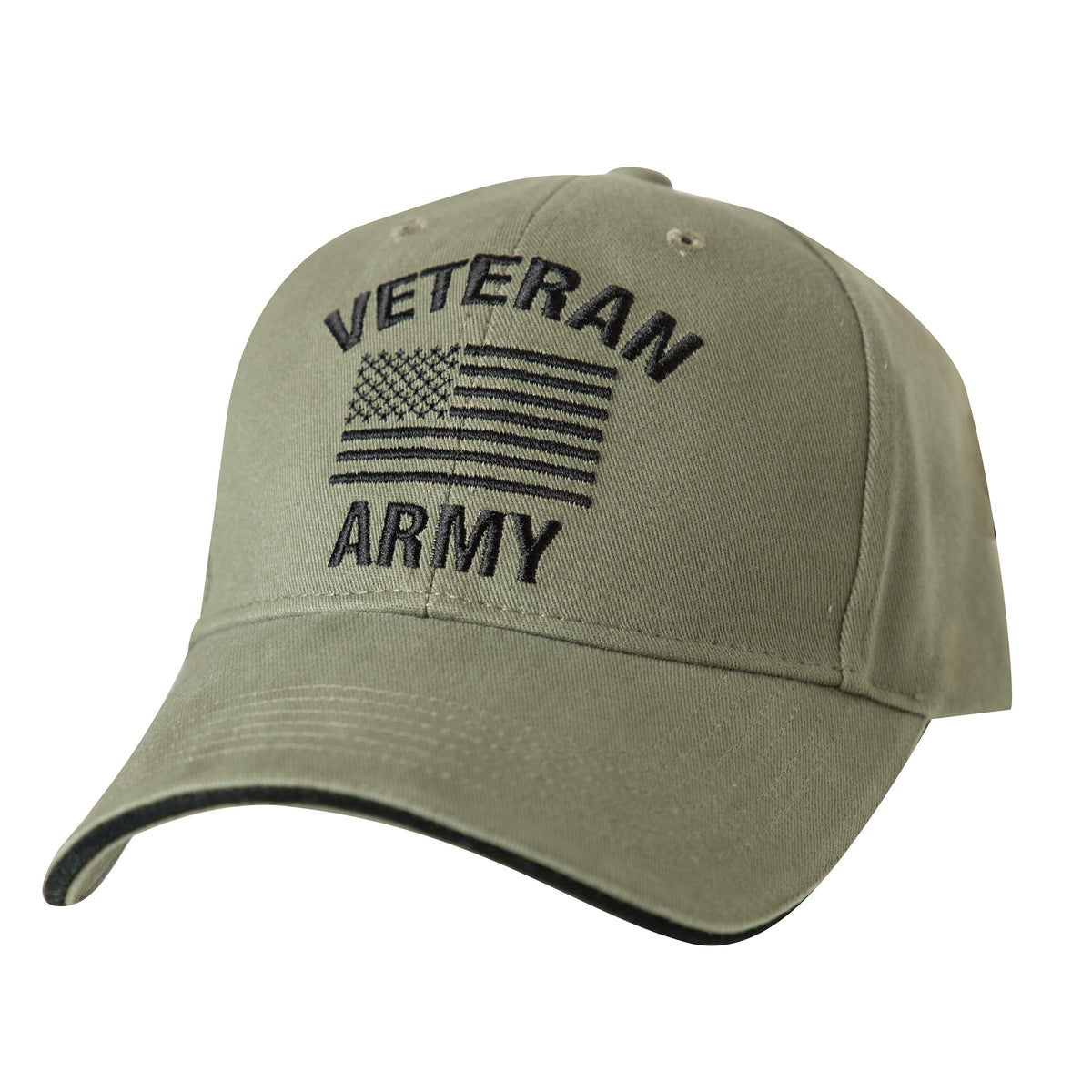 Rothco Vintage Low Profile Cap - Army Veteran Vintage Olive Drab Size One Size