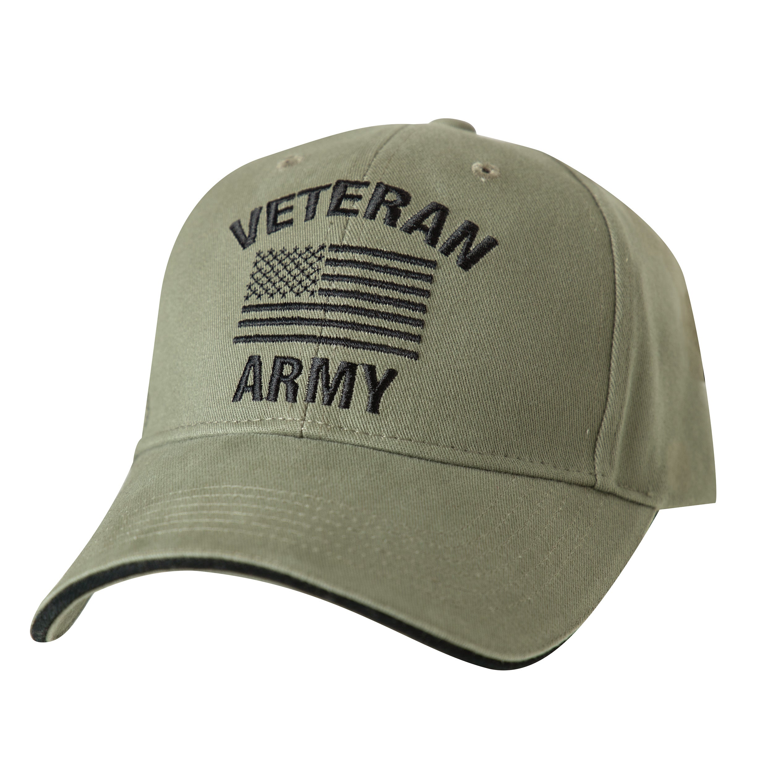 Rothco Vintage Low Profile Cap - Army Veteran Vintage Olive Drab Size One Size