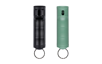 SABRE 2PK PEPPER GEL W/CLP BLK/GRN