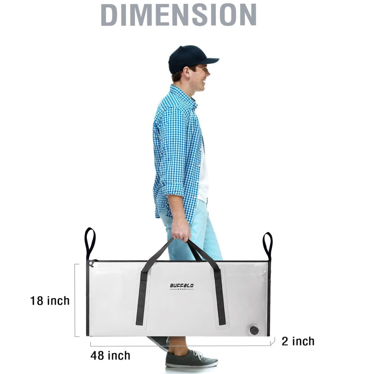 48x18'' Fish Cooler Bag - Get Tight Gear