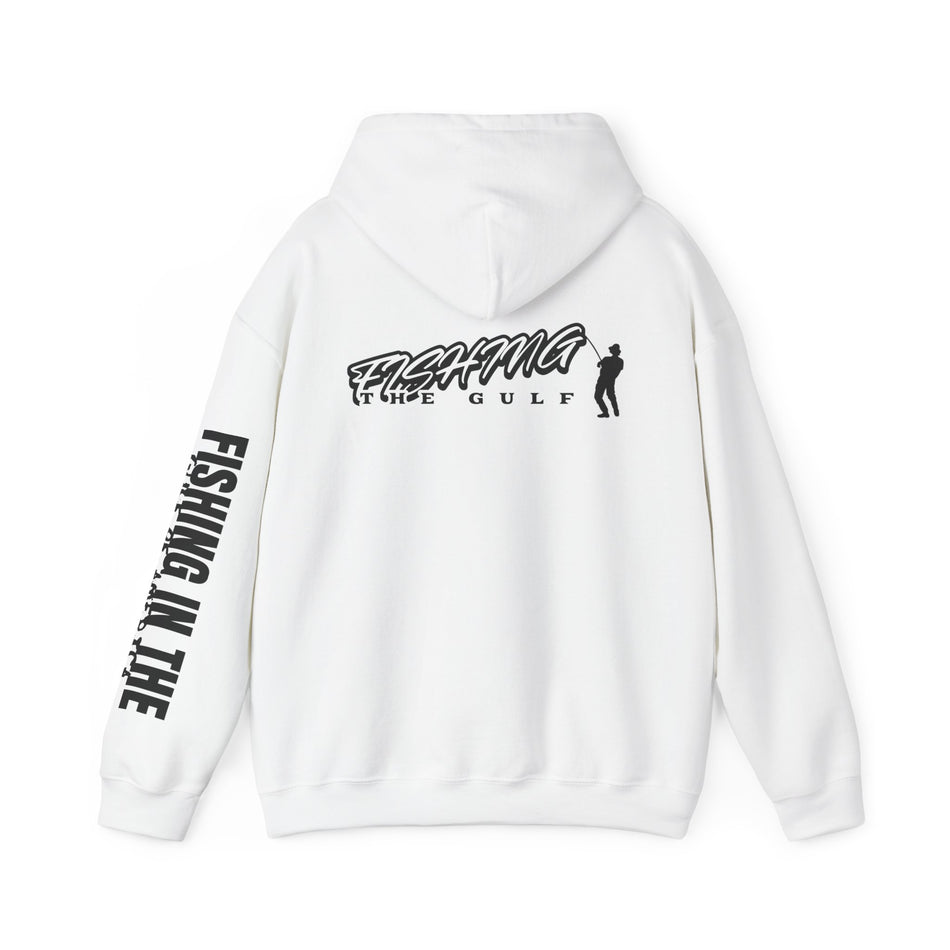 Fishing In The Gulf Hoodie - Unisex Heavy Blend Sweatshirt for Fishing Lovers