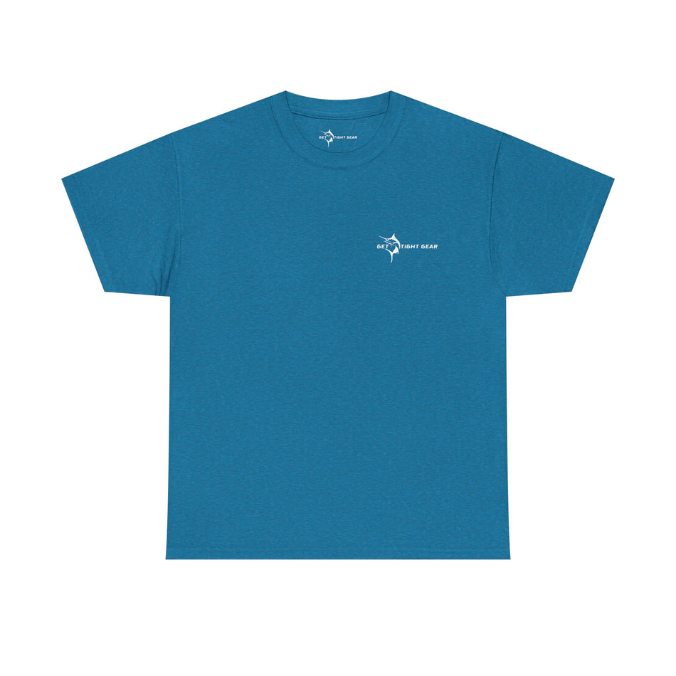 Get Tight Gear Fishing Themed Tee for Outdoors Enthusiasts, Perfect for Summer Adventures, Gift for Fishermen, Casual Wear, Eco-friendly Cotton T-shirt