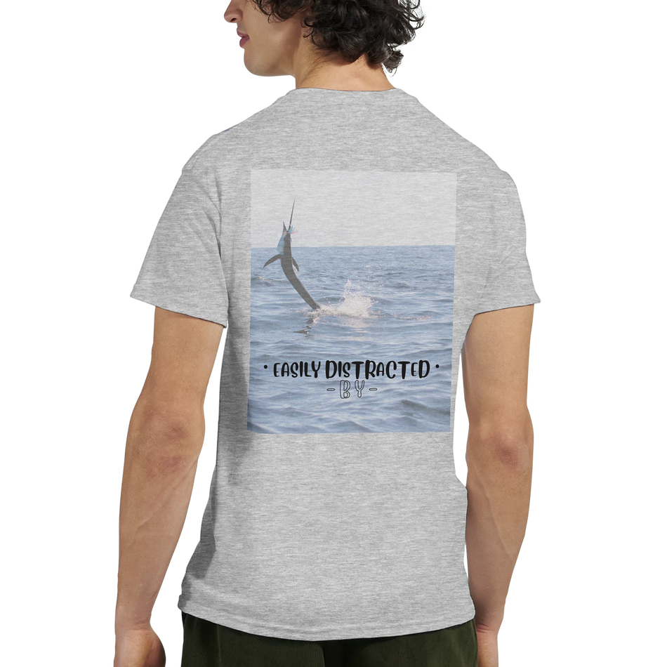 Easily Distracted By Sailfish Unisex Crewneck T-shirt | Gildan® 5000 White