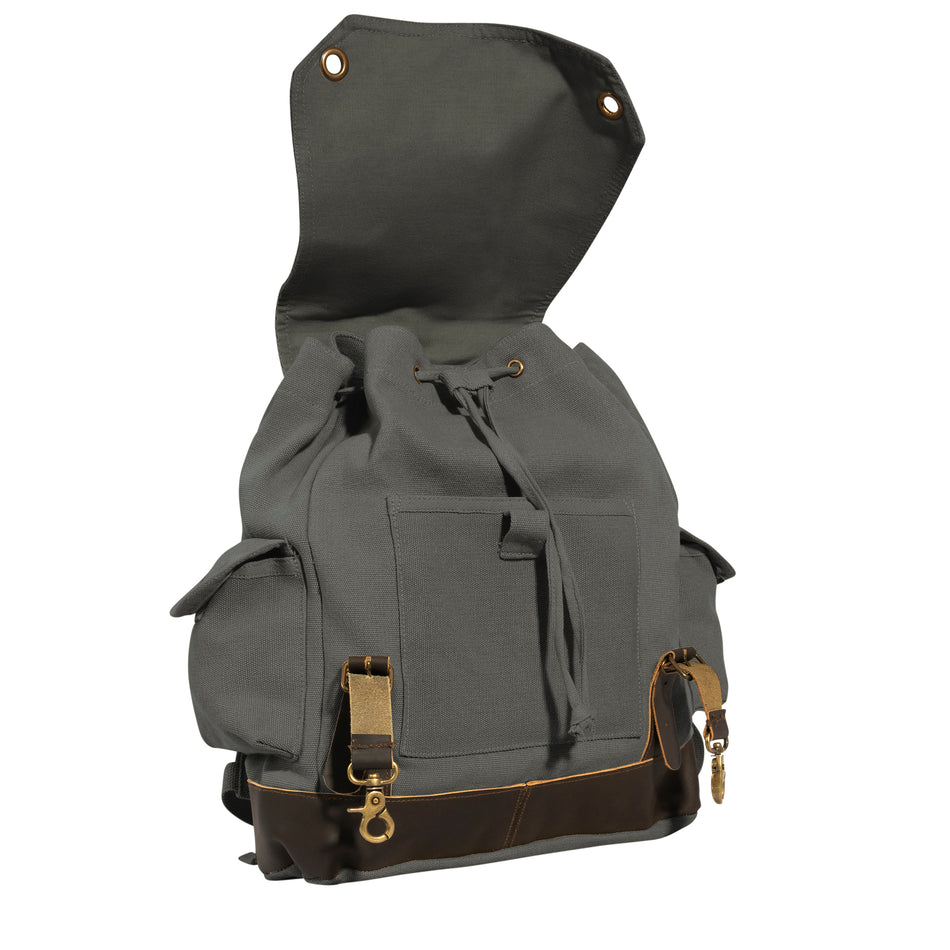 Rothco Vintage Expedition Rucksack Charcoal Grey