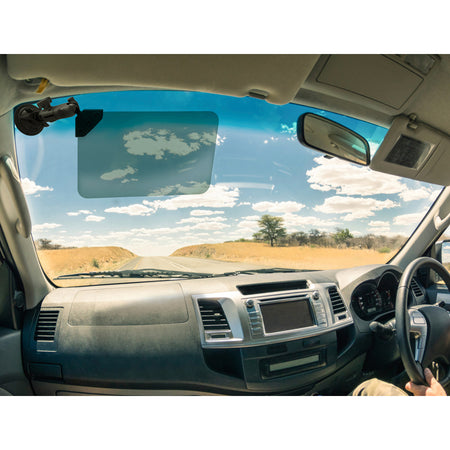 RAM Mount Suction Cup Mount w/Dark Green Sun Visor - 50% Tint