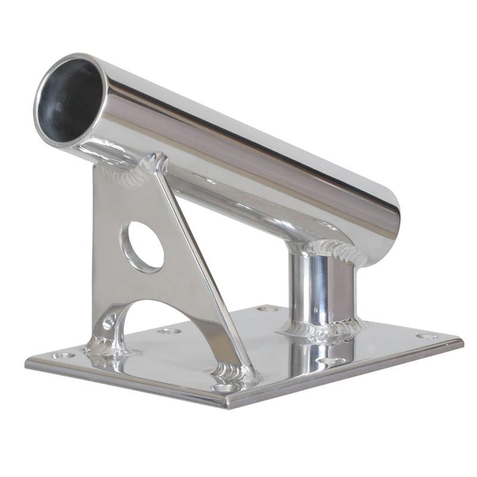 Lee's MX Pro Series Fixed Angle Center Rigger Holder - 22 - 1.5" ID - Bright Silver