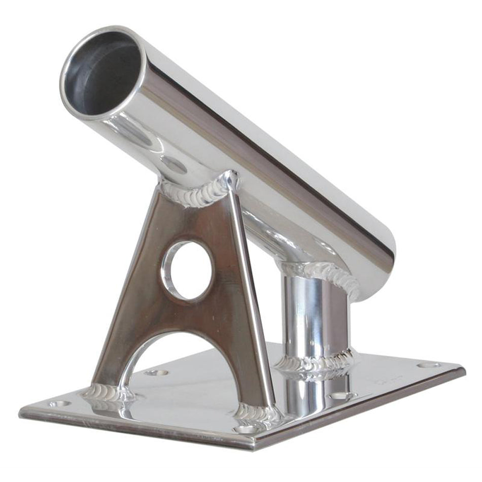 Lee's MX Pro Series Fixed Angle Center Rigger Holder - 30 - 1.5" ID - Bright Silver