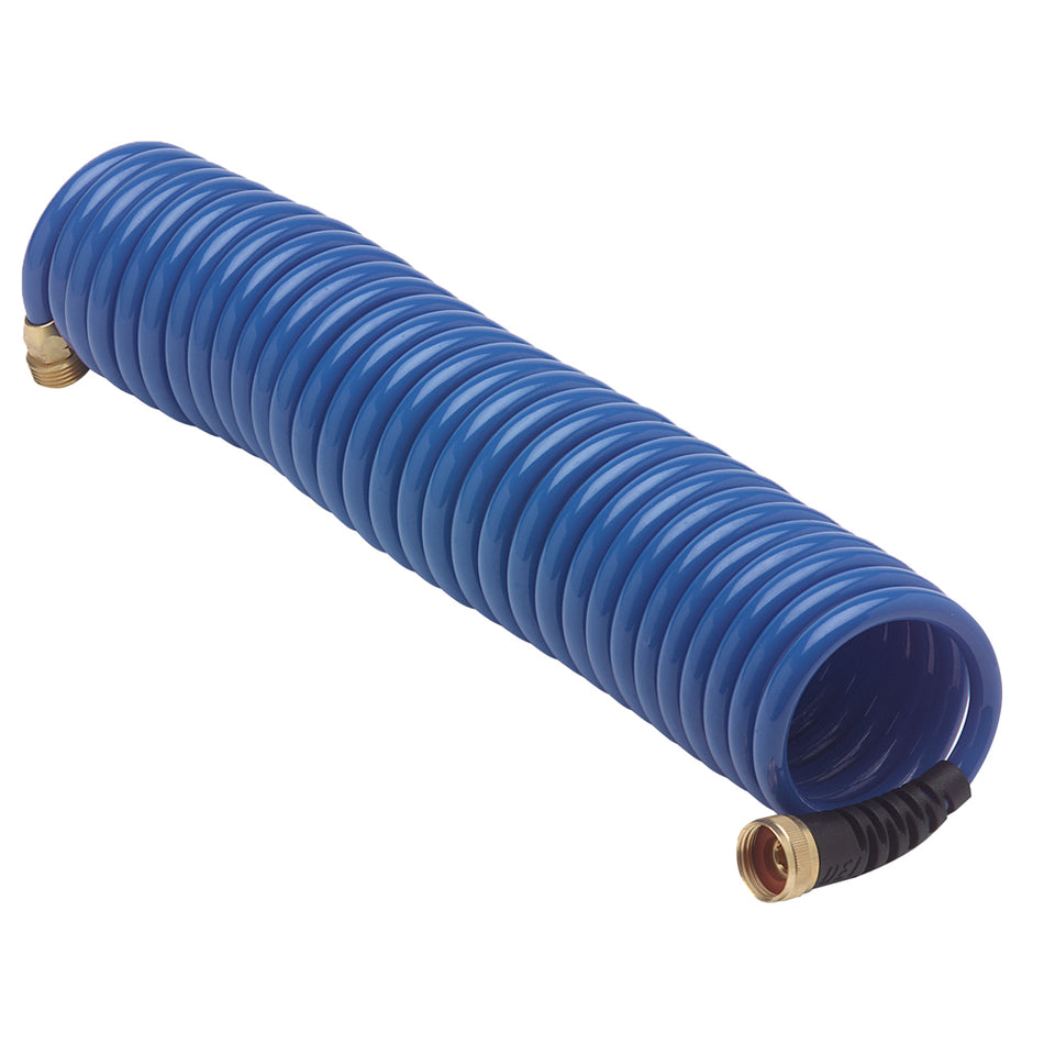 HoseCoil Blauer Schlauch mit Flex-Entlastung – 25' [HS2500HP]