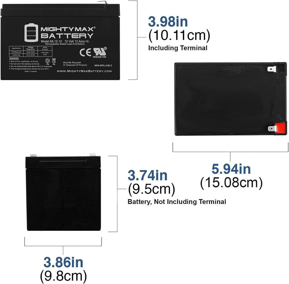 Mighty Max 12V 12Ah Battery: The Superhero of Power, Saving Your Devices from the Dark Side of Deadness!