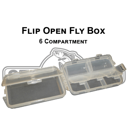 6 Compartment - Flip Open Fly Box - Get Tight Gear