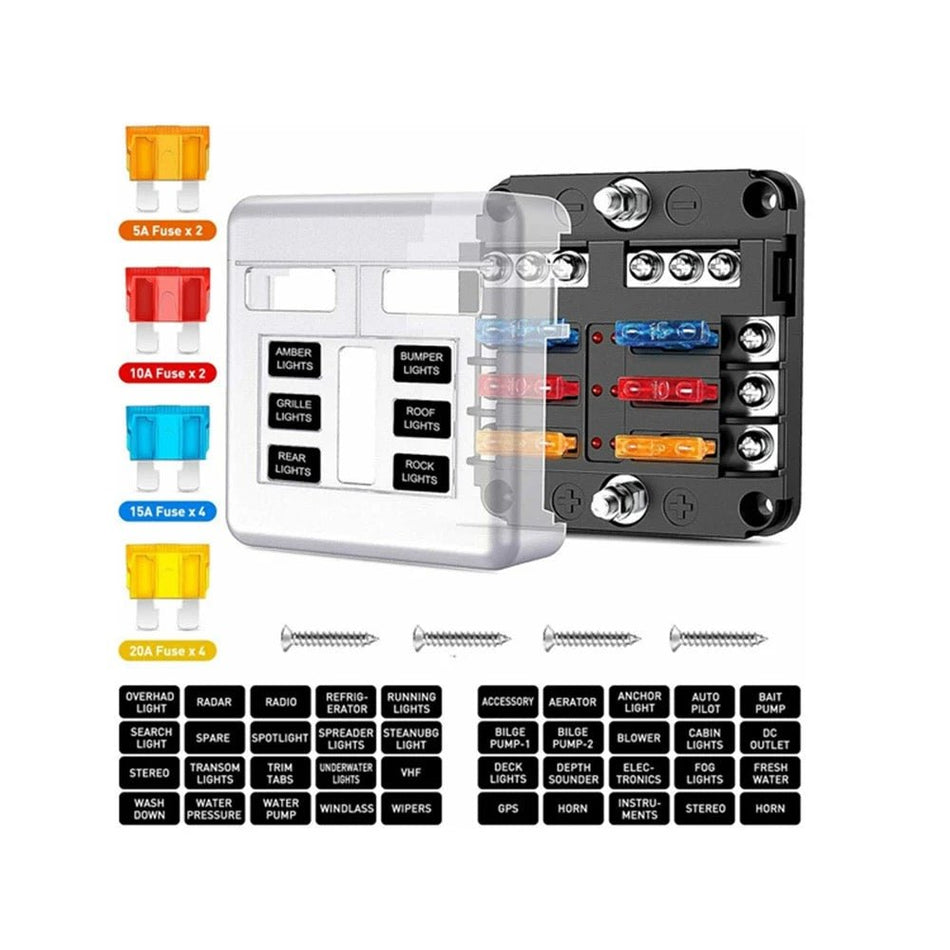 6 Way Fuse Block - Get Tight Gear