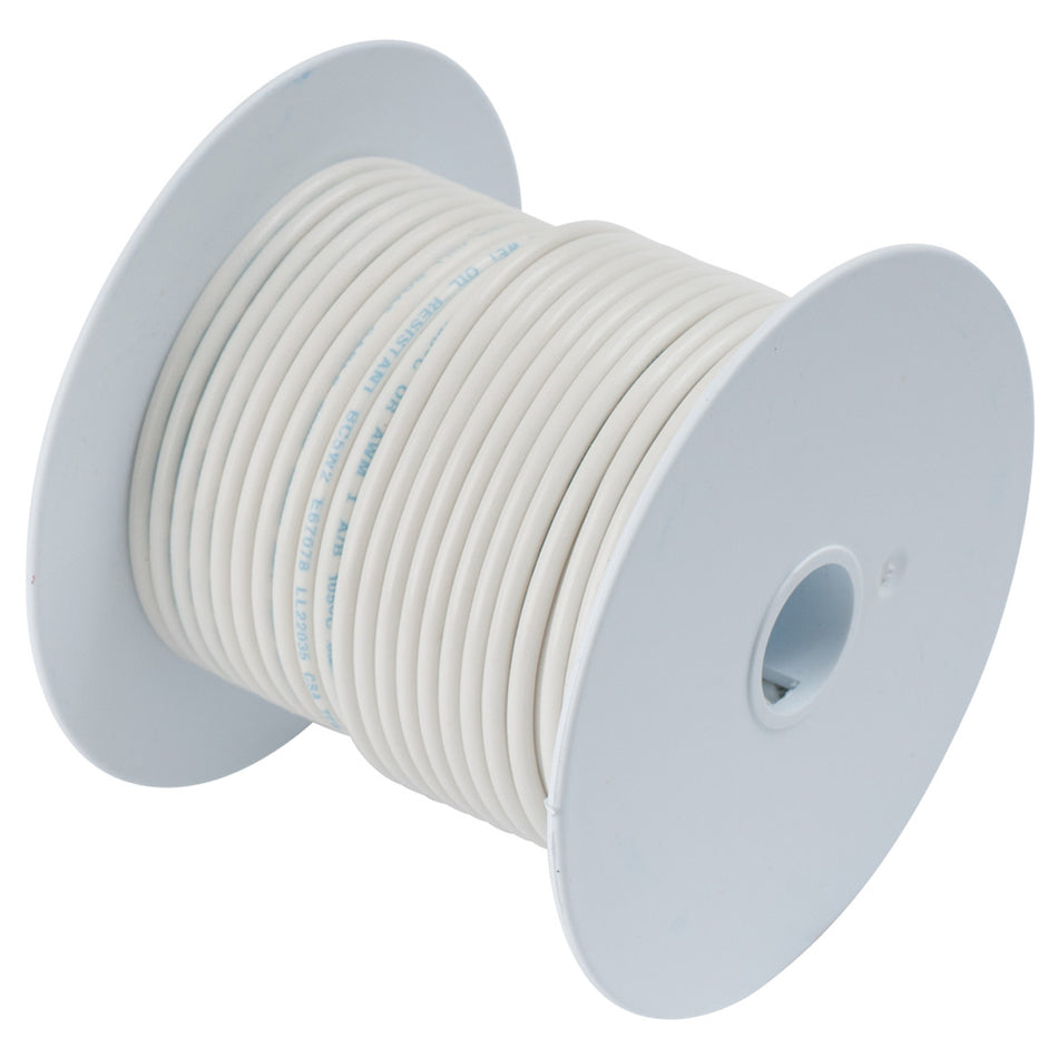 Ancor Weißer verzinnter Kupferdraht 18 AWG - 100' [100910]