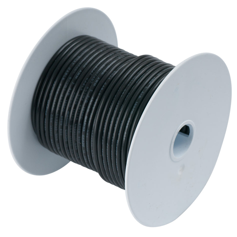 Ancor Schwarzer verzinnter Kupferdraht 16 AWG - 500' [102050]