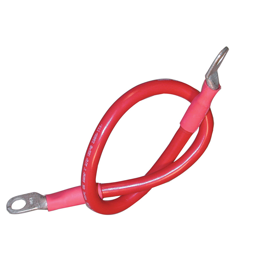 Ancor Batteriekabelbaugruppe, 4 AWG (21mm) Draht, 3/8" (9,5mm) Bolzen, Rot - 48" (121,9cm) [189137]