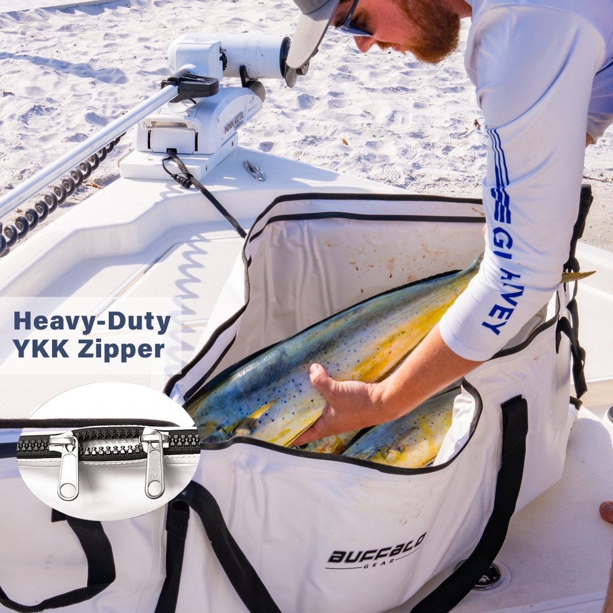 60x24'' Fish Cooler Bag with YKK Zipper - Get Tight Gear
