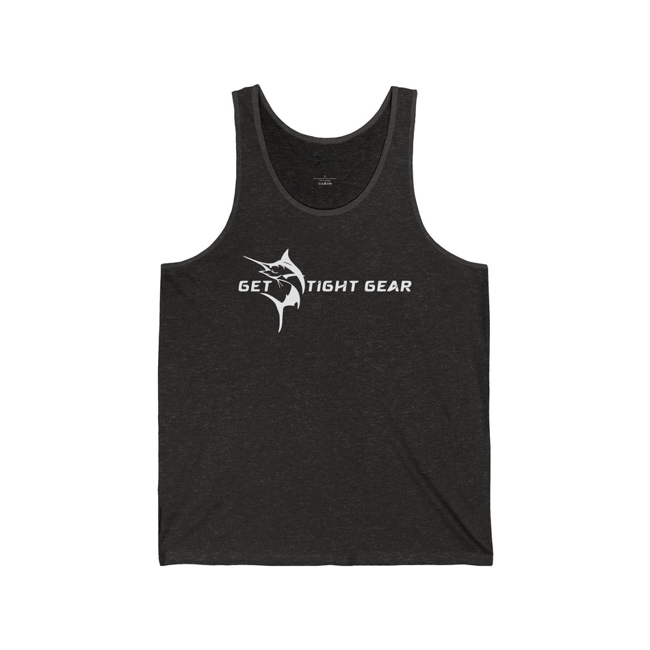 Get Tight Gear Stylish Unisex Jersey Tank with Unique Fish Design, Perfect for Summer, Beach Days, Fitness, Casual Wear, Gifts, Outdoor Activities