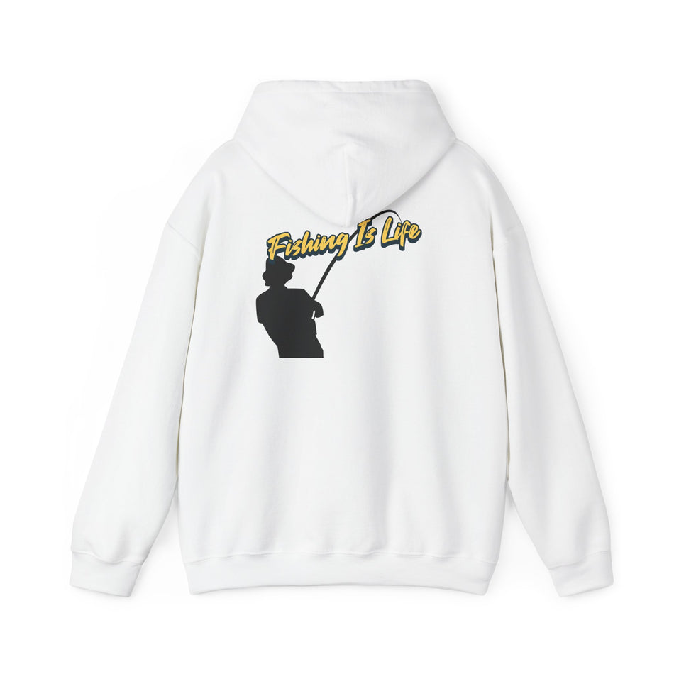 Fishing Is Life Hoodie - Unisex Heavy Blend Sweatshirt for Fishing Lovers - Get Tight Gear