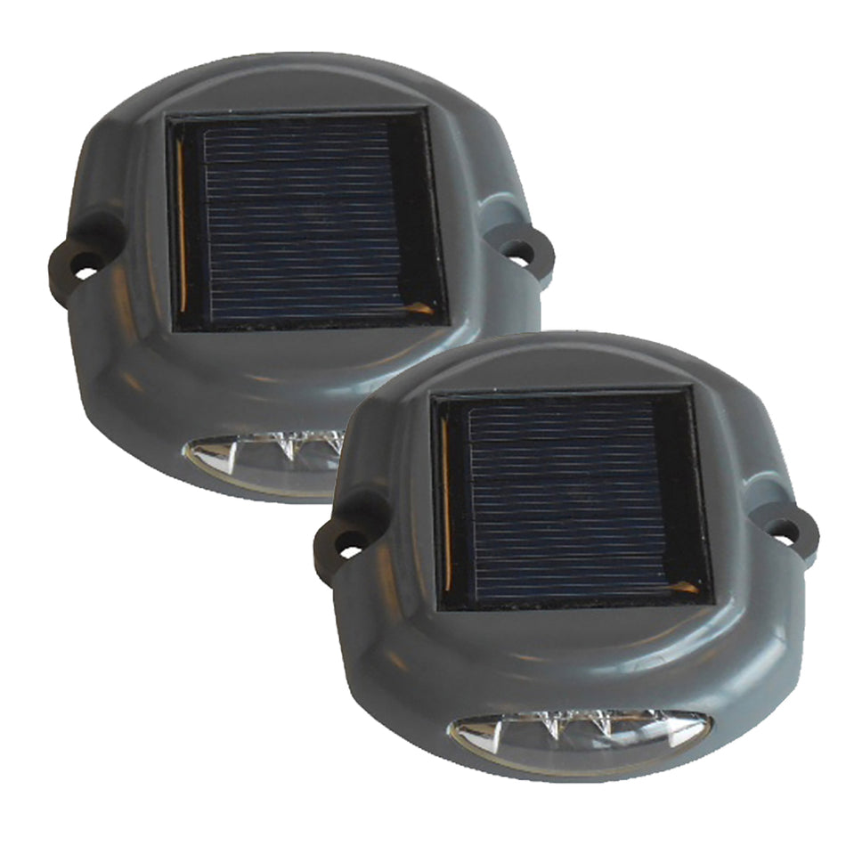 Dock Edge Docklite Solar Dock- und Deckleuchte - 2er-Pack [96-262-F]