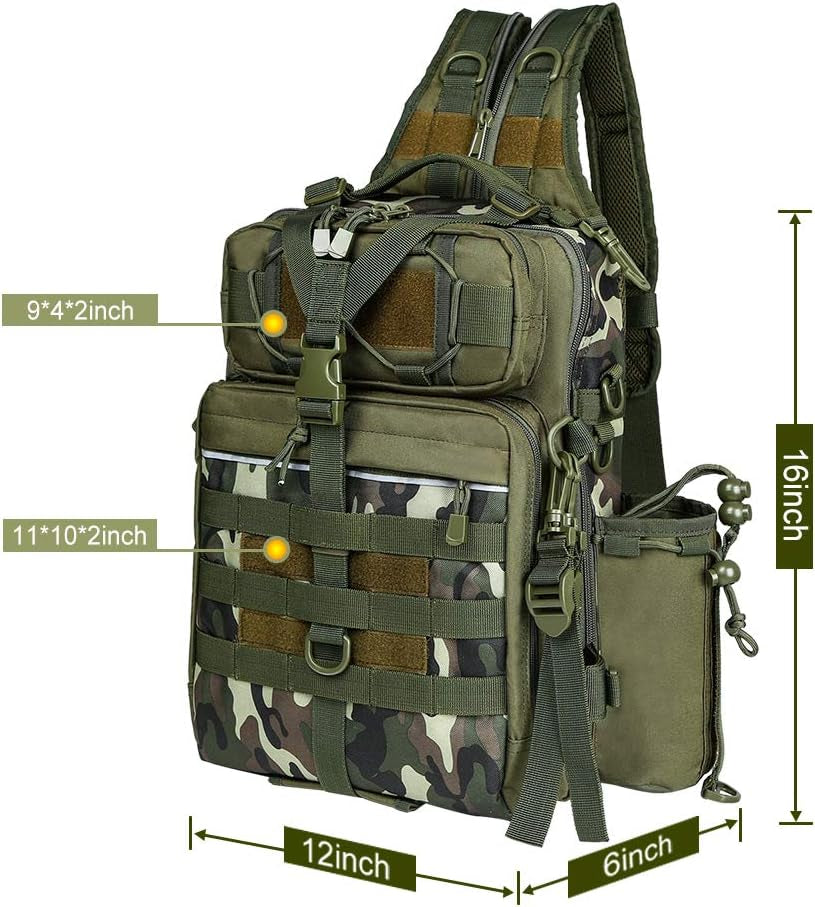 Premium Water-Resistant Fishing Backpack - BLISSWILL Outdoor Tackle Bag for Anglers